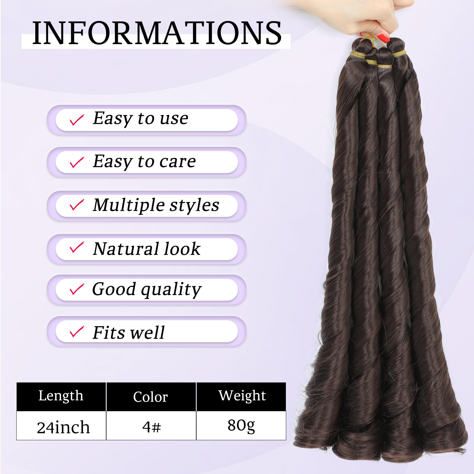 Yuriait 24in crochet-in-action showing simple restyling