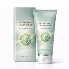 Yurisphere Healora cream jar front showing soothing relief for skin folds.