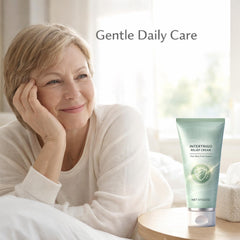Healora cream texture close-up demonstrating fast absorption and non-greasy feel.