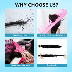 YUTU dye-friendly bulk braiding hair, suitable for custom colors