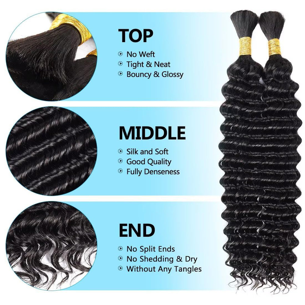 YUTU rubber-band-stretched packs for quick knotless braids