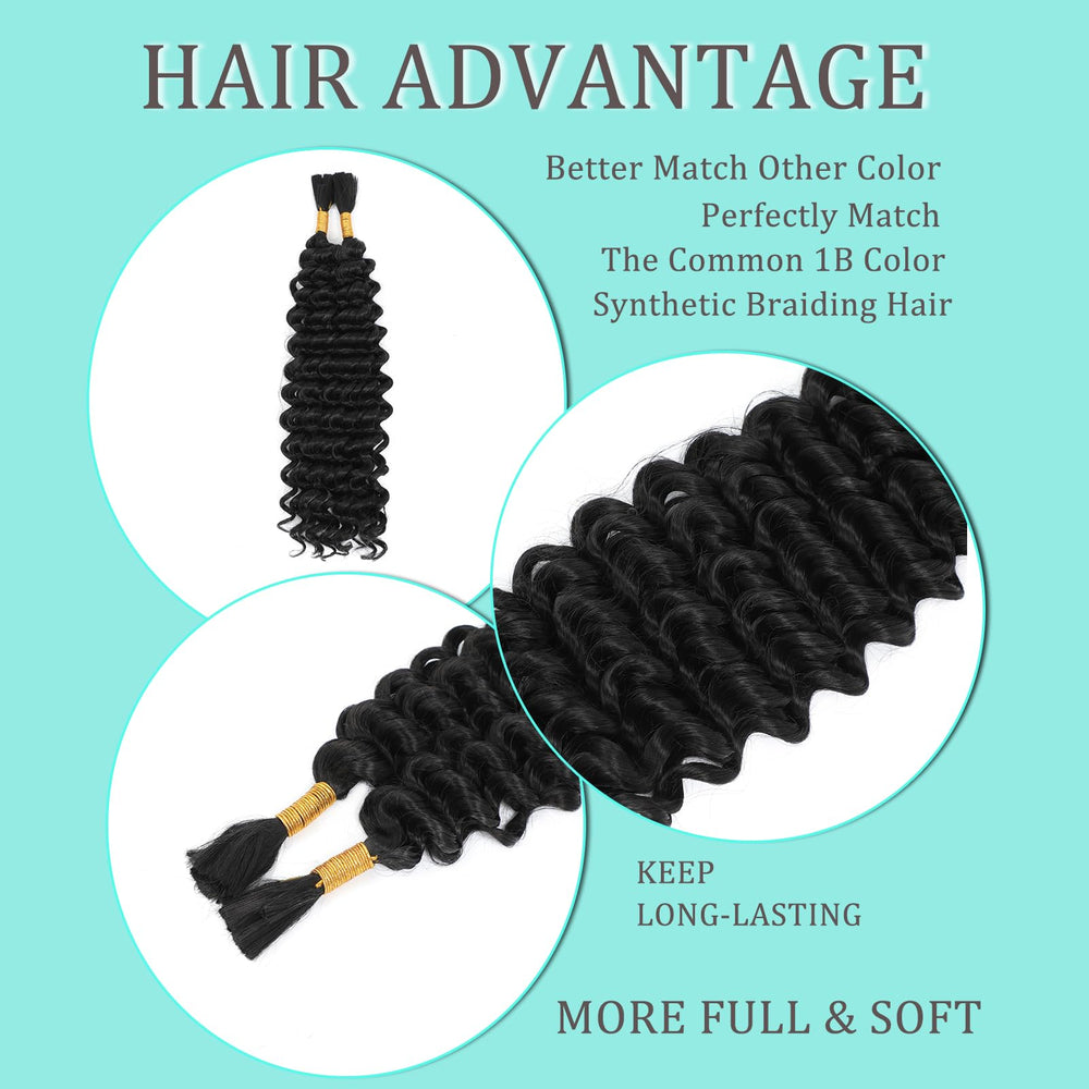 YUUYEE boho braids four bundles 110g, adds volume and length.
