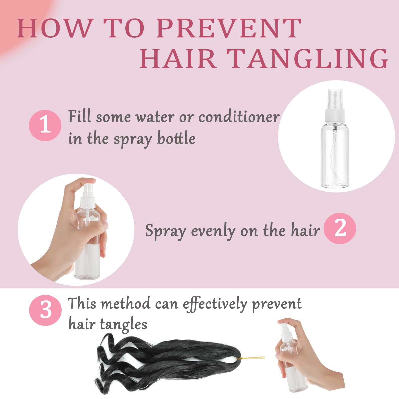 Yuuyee French Curl Braiding Hair 14inch soft fibers reduce tangling during styling.