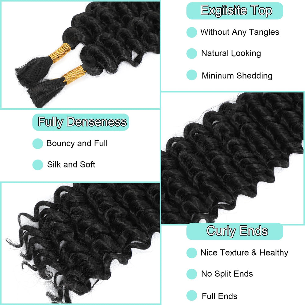 YUUYEE wet and wavy braiding hair, versatile for many styles and textures.