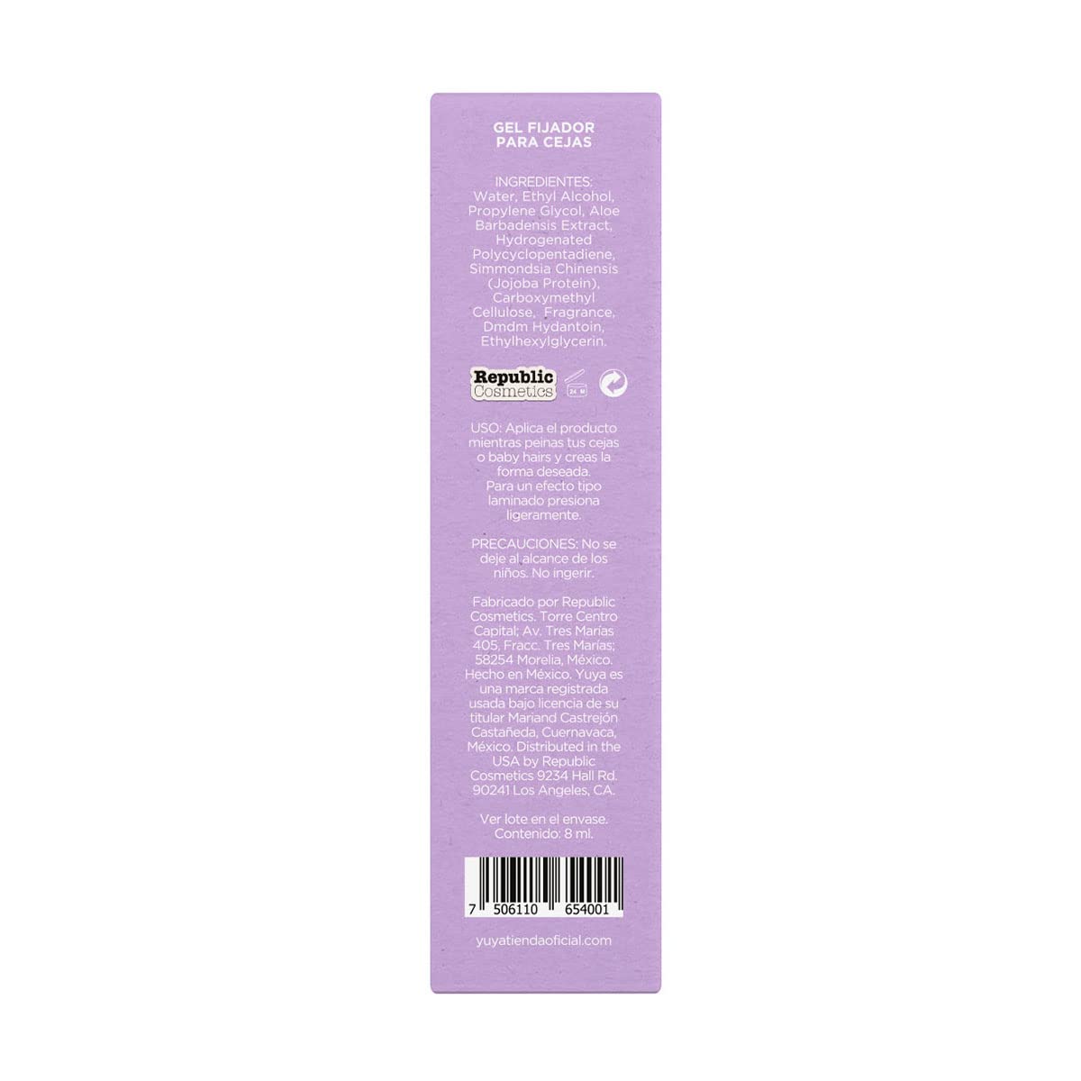 YuYa eyebrow gel finish adds a subtle sheen to brows