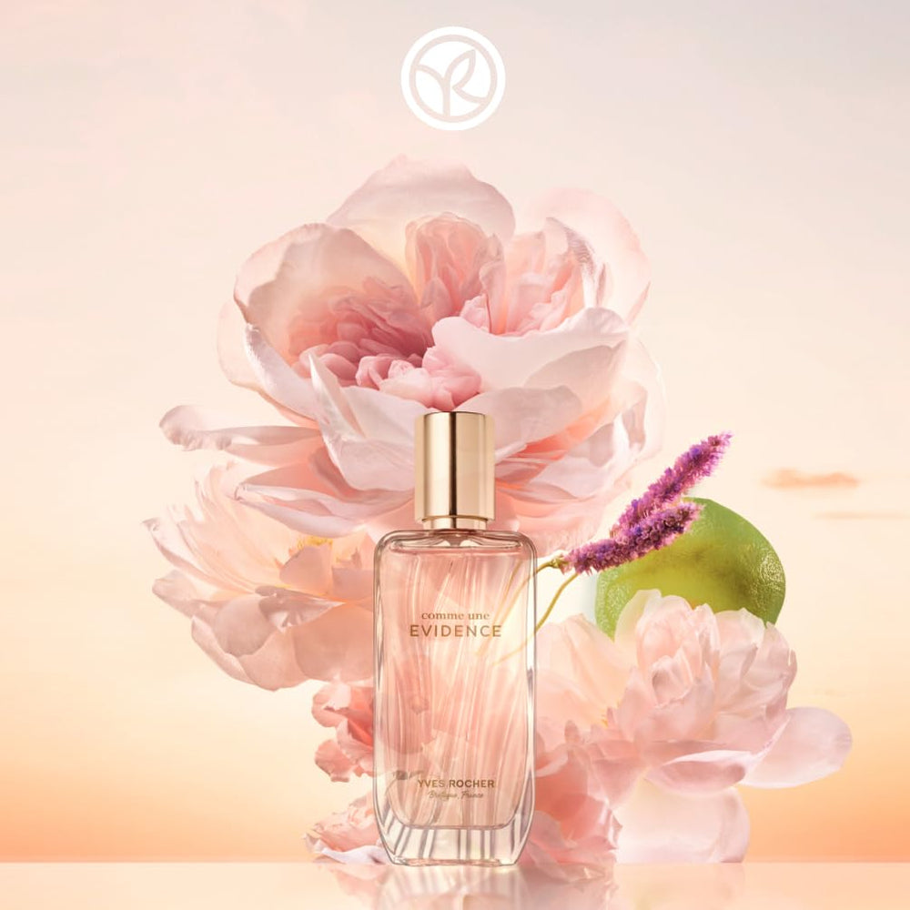 Yves Rocher Comme Une Evidence EDP spray delivering balanced floral and modern notes.
