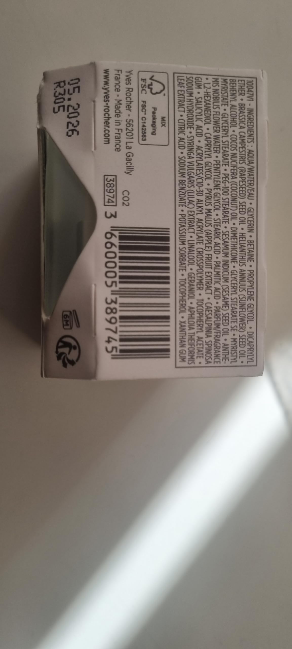 Yves Rocher Beautifying Day Cream texture delivering creamy comfort