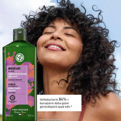Yves Rocher Curls Shampoo defined curls with natural bounce.