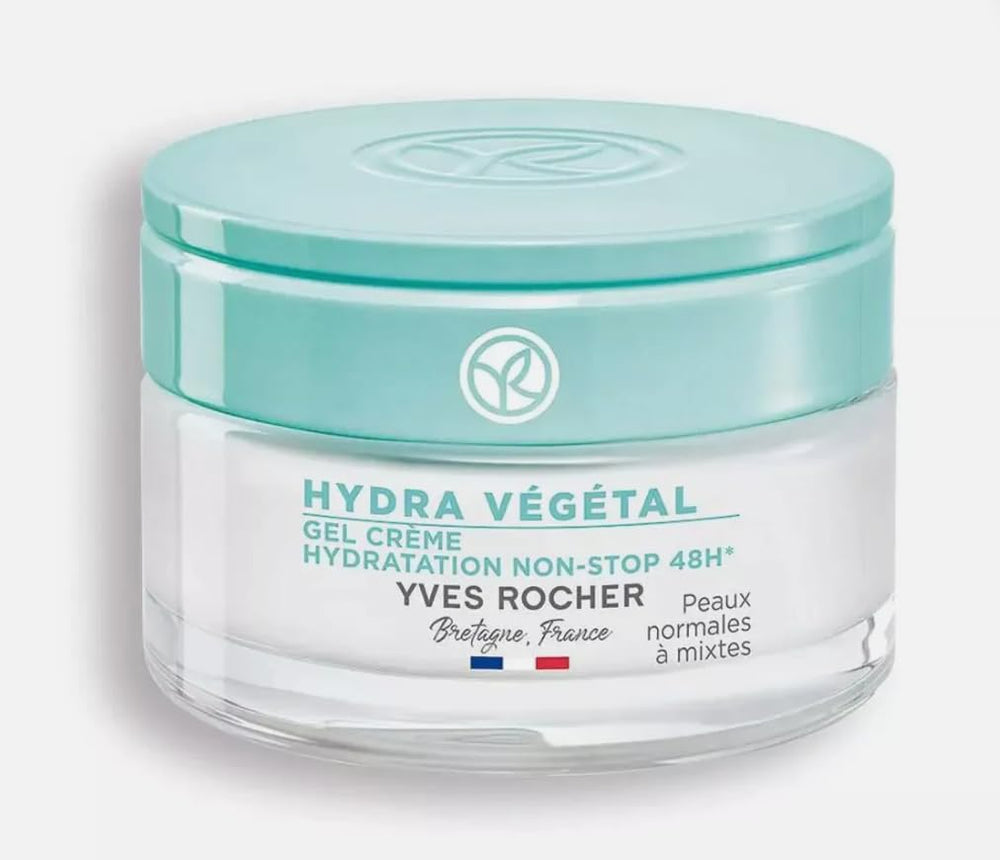 Yves Rocher Hydra Vegetal gel cream packaging for daily hydration