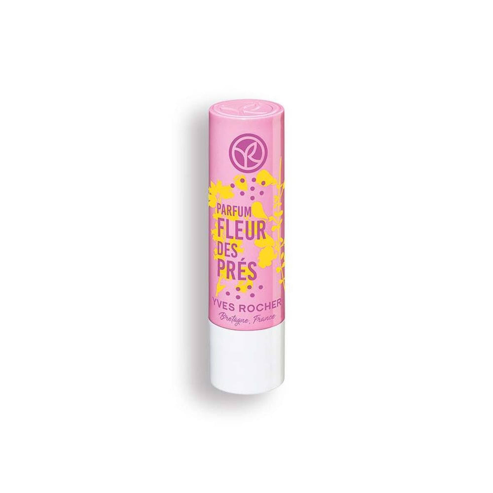 Yves Rocher lip balm meadow flowers with long-lasting hydration and a gentle floral scent.