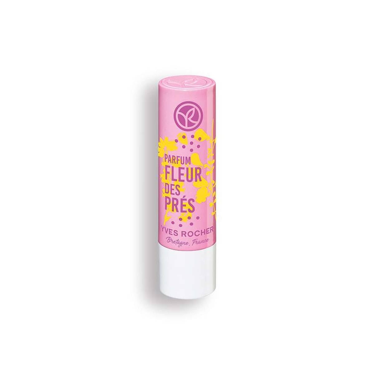 Yves Rocher lip balm meadow flowers with long-lasting hydration and a gentle floral scent.