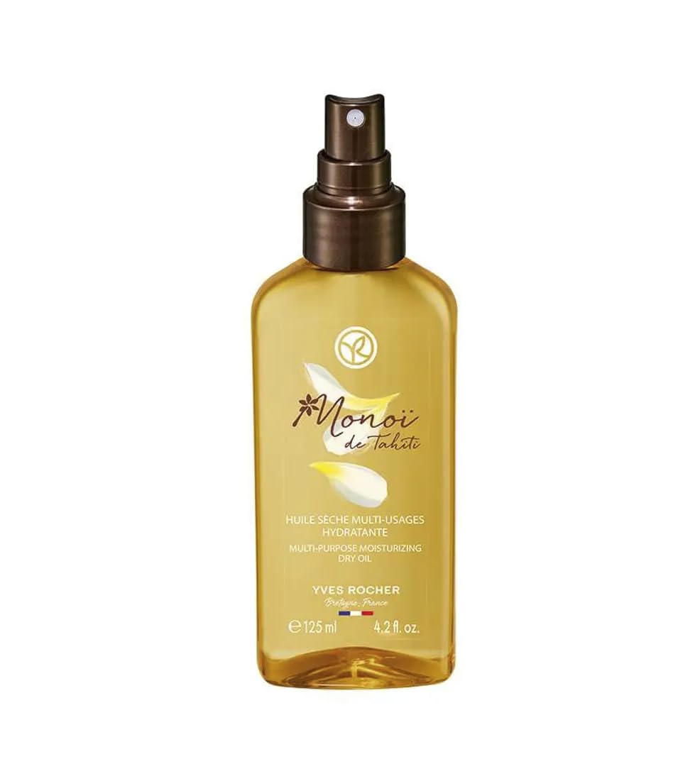 Yves Rocher Monoi oil pours for quick absorption and light non-greasy feel.