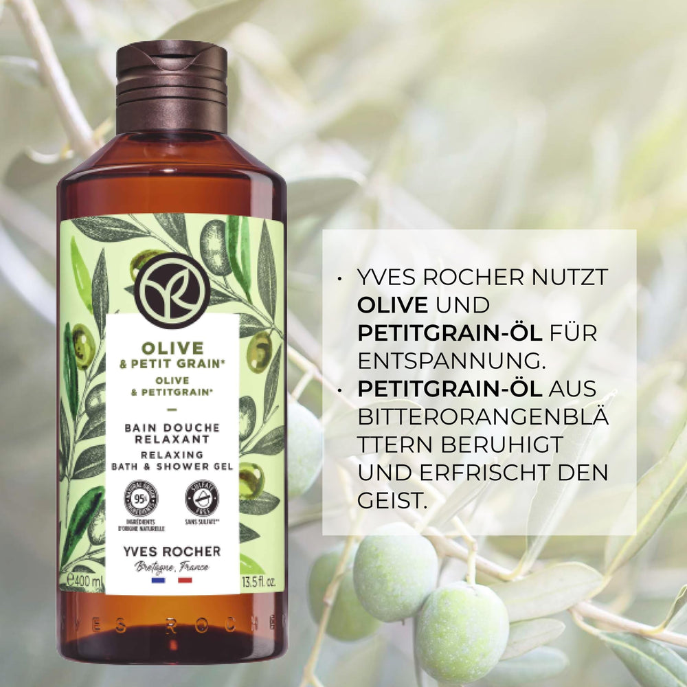 Yves Rocher gel packaging highlights eco-friendly materials and natural origins