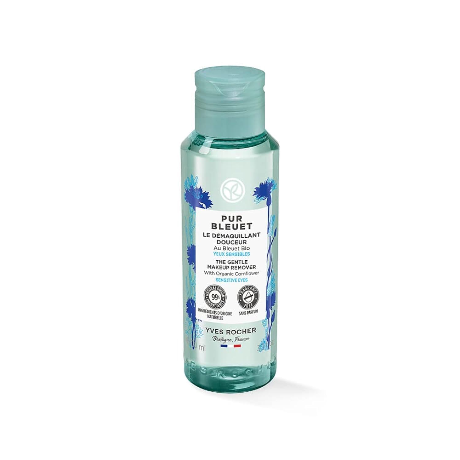 Yves Rocher Pur Bleuet Gentle Makeup Remover 100 ml cleanses eyes while soothing the eye contour