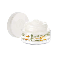 Yves Rocher calendula blossoms indicate natural origin and gentle softening properties