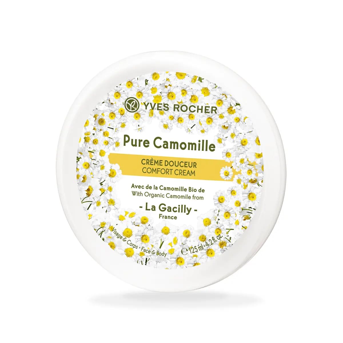 Yves Rocher Pure Calmille jar close-up for daily skin comfort