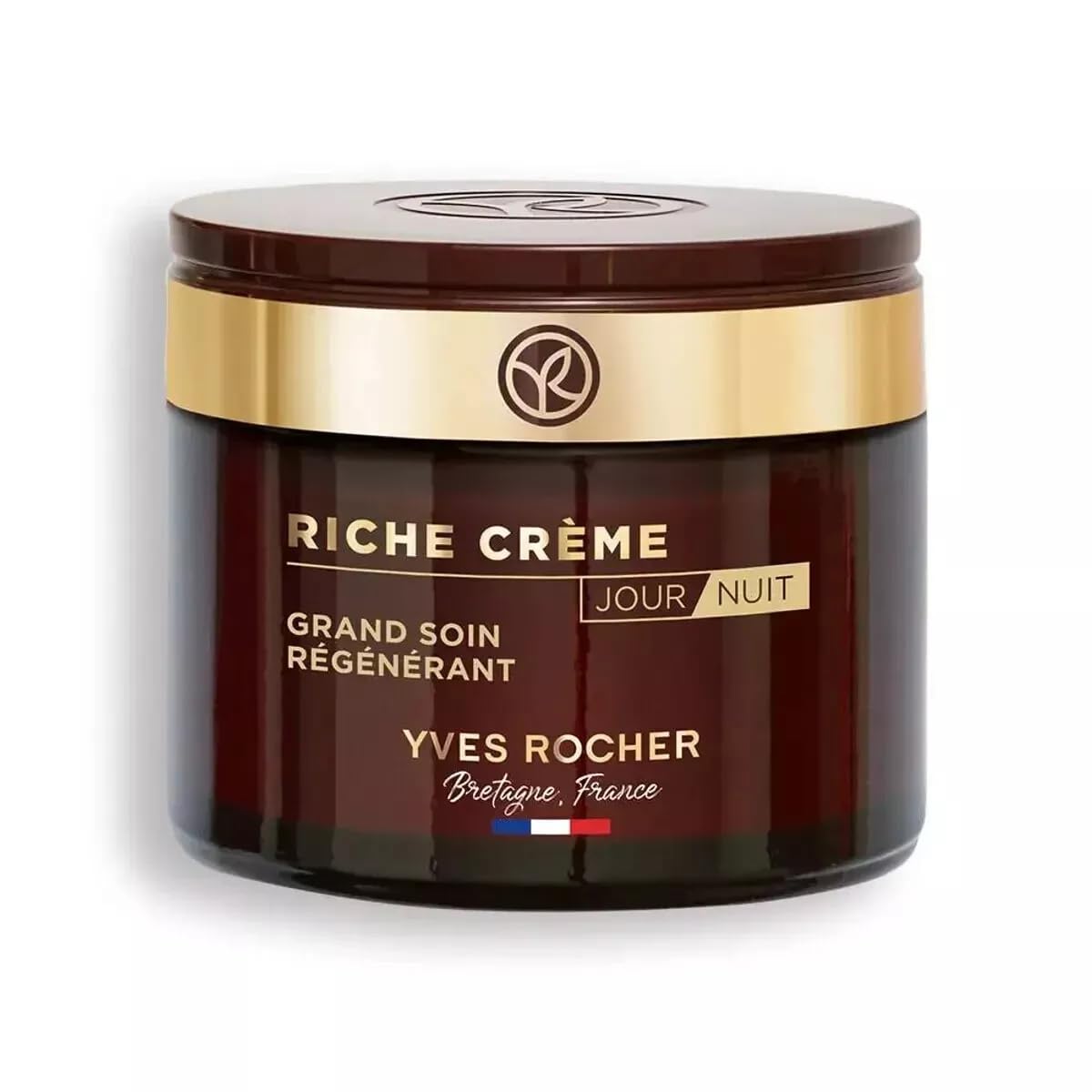 Yves Rocher Riche Creme bottle for daily hydration and nourishment.