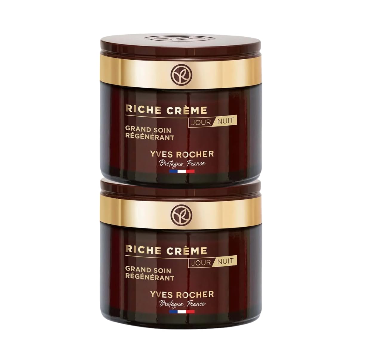 Yves Rocher Riche Crème Day & Night set packshot offering nourishing care for mature skin.