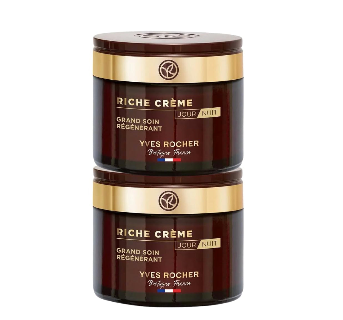 Yves Rocher Riche Crème Day & Night set packshot offering nourishing care for mature skin.