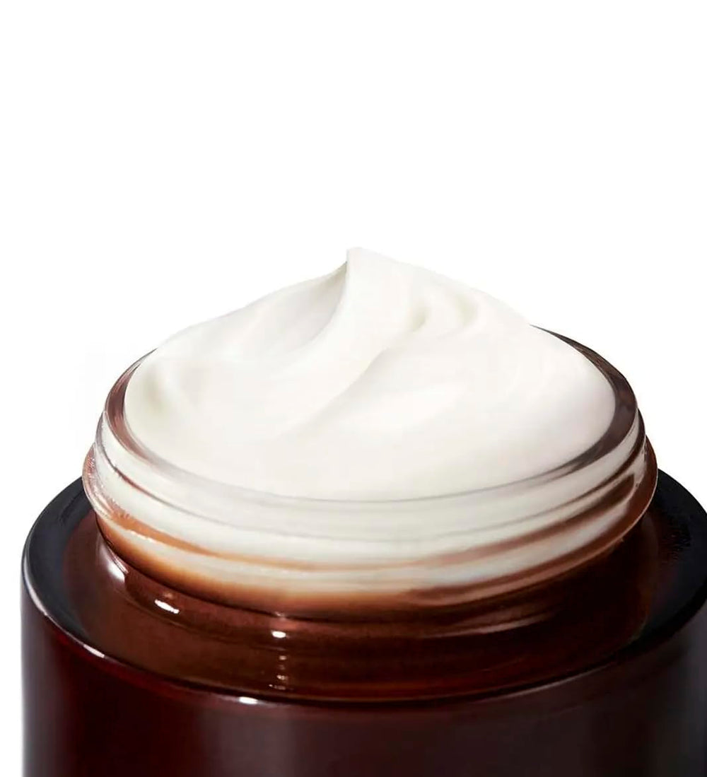 Yves Rocher Riche Creme jar open showing rich cream.