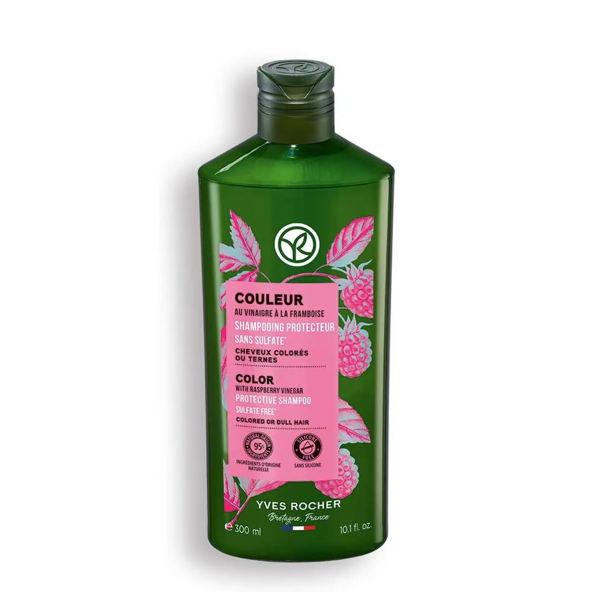 Yves Rocher Blonde Shampoo bottle boosts shine and radiance for light hair