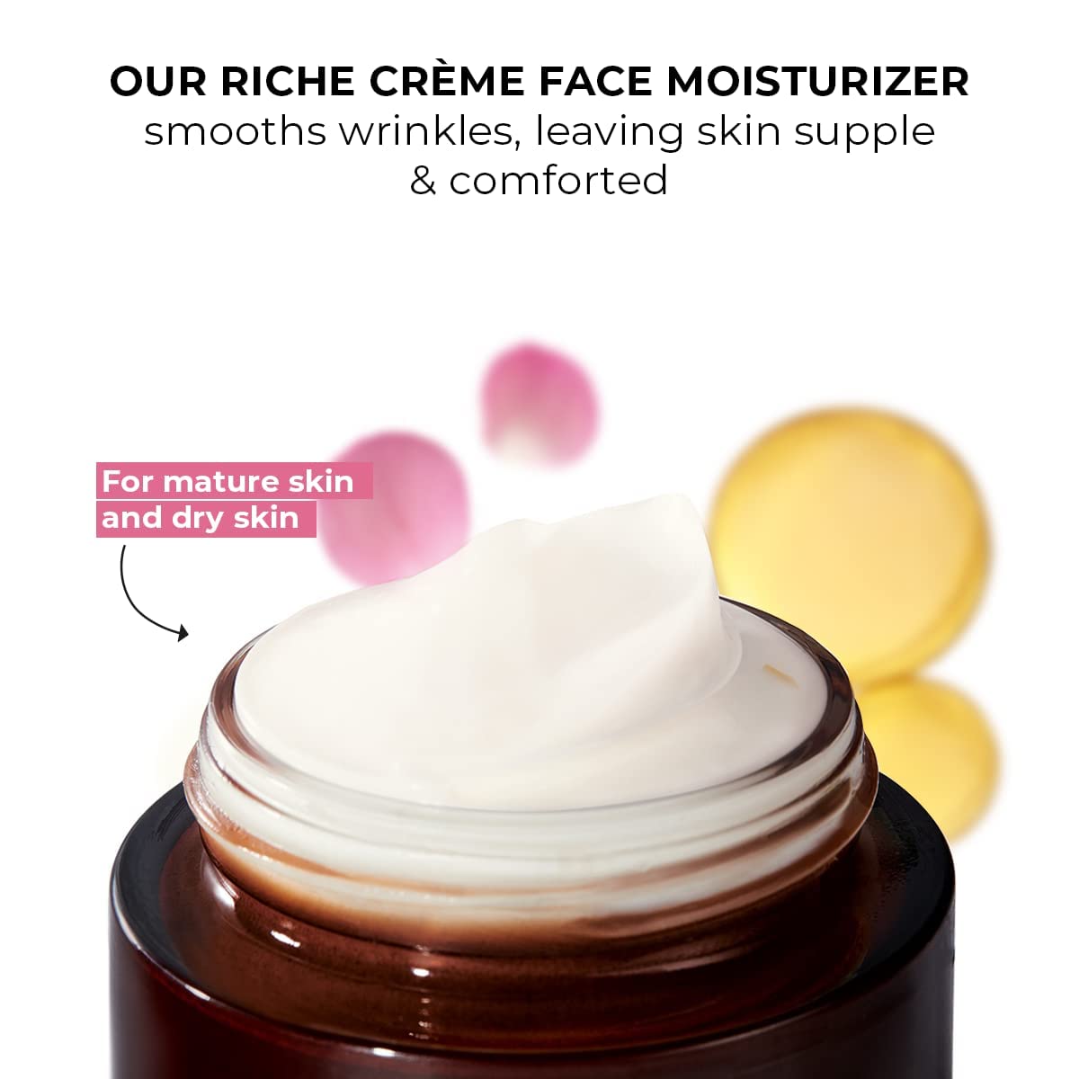 Yves Rocher cream demonstrates non-greasy absorption for lasting comfort.