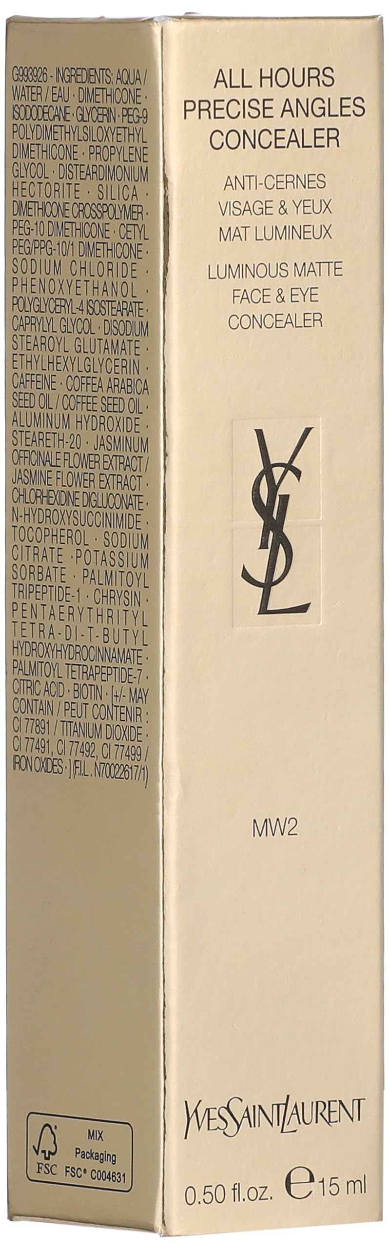 YSL All Hours Concealer precise-tip for under-eye and corner precision.