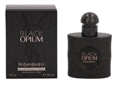 YSL Black Opium Extreme bottle front view, ideal for evening wear.