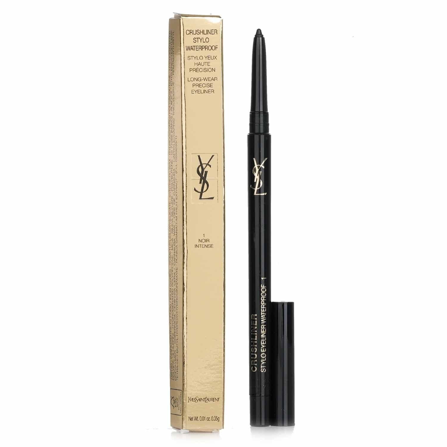 YSL Crushliner Stylo tip closeup demonstrates precise, smooth glide