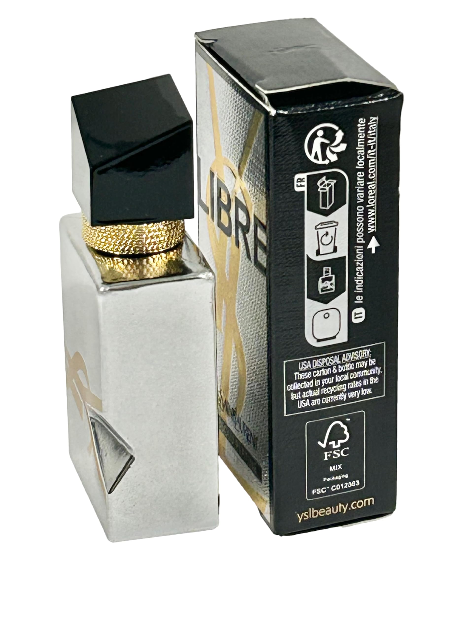 YSL Libre Absolu Platine cap highlighting couture-style design and premium packaging