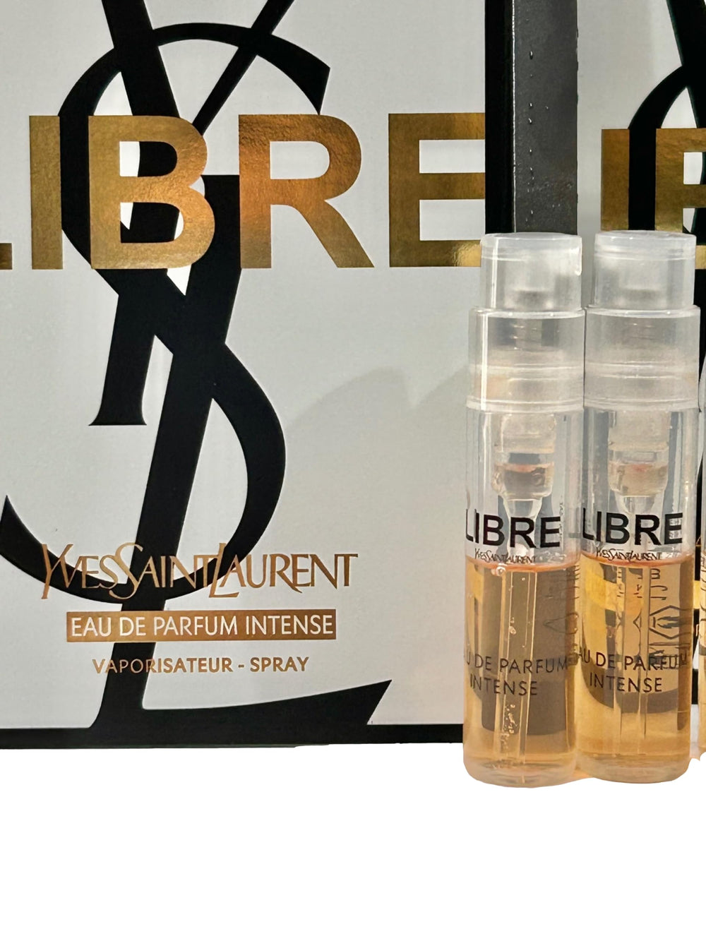 YSL Libre Intense labeling and minimalist packaging, gift-ready