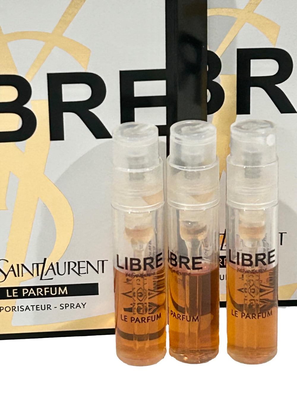 Portable YSL Libre Le Parfum samples for day-to-night wear exploration.