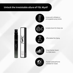 MYSLF travel spray cap enables on-the-go fragrance refresh.