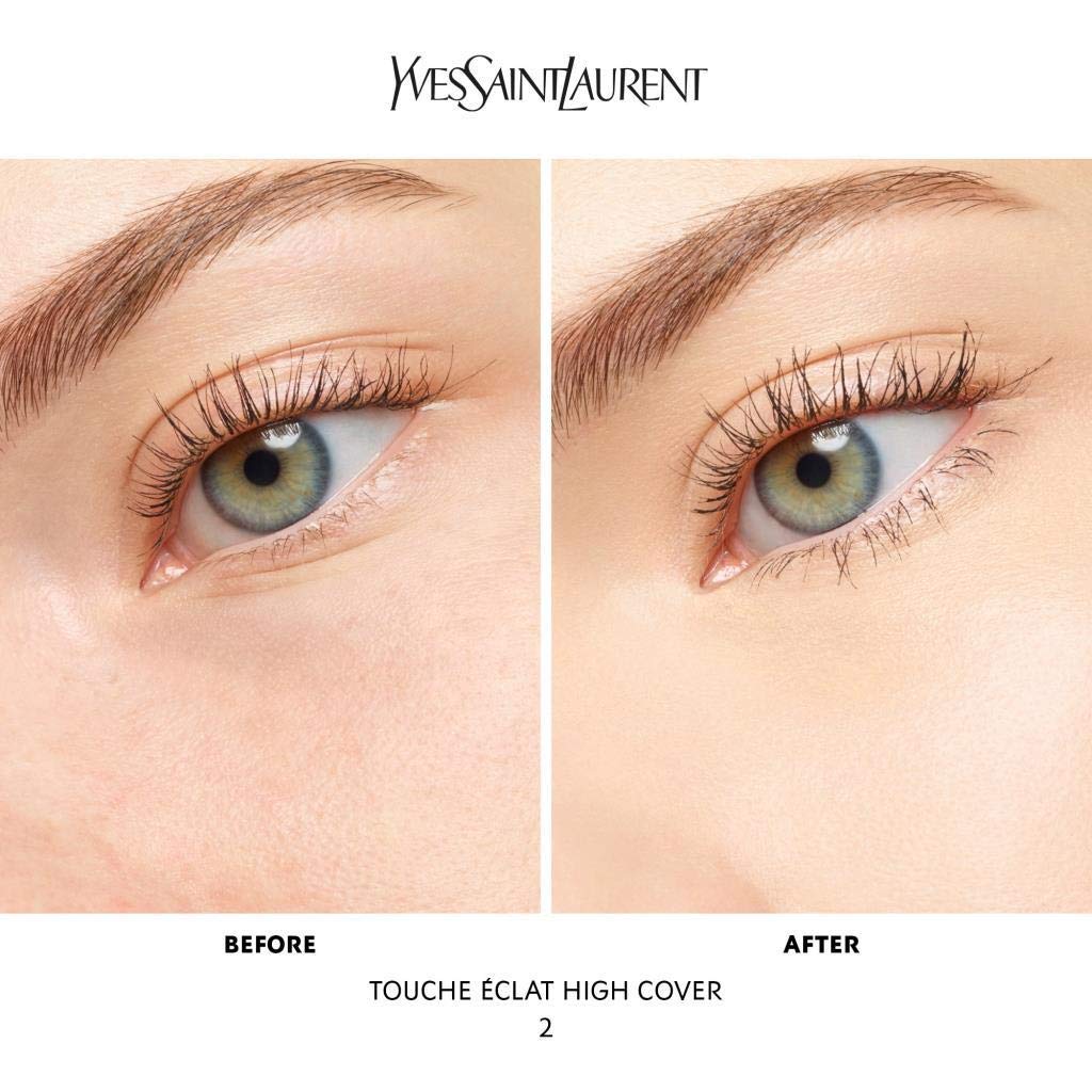 Applying YSL concealer for seamless, full-coverage concealment.