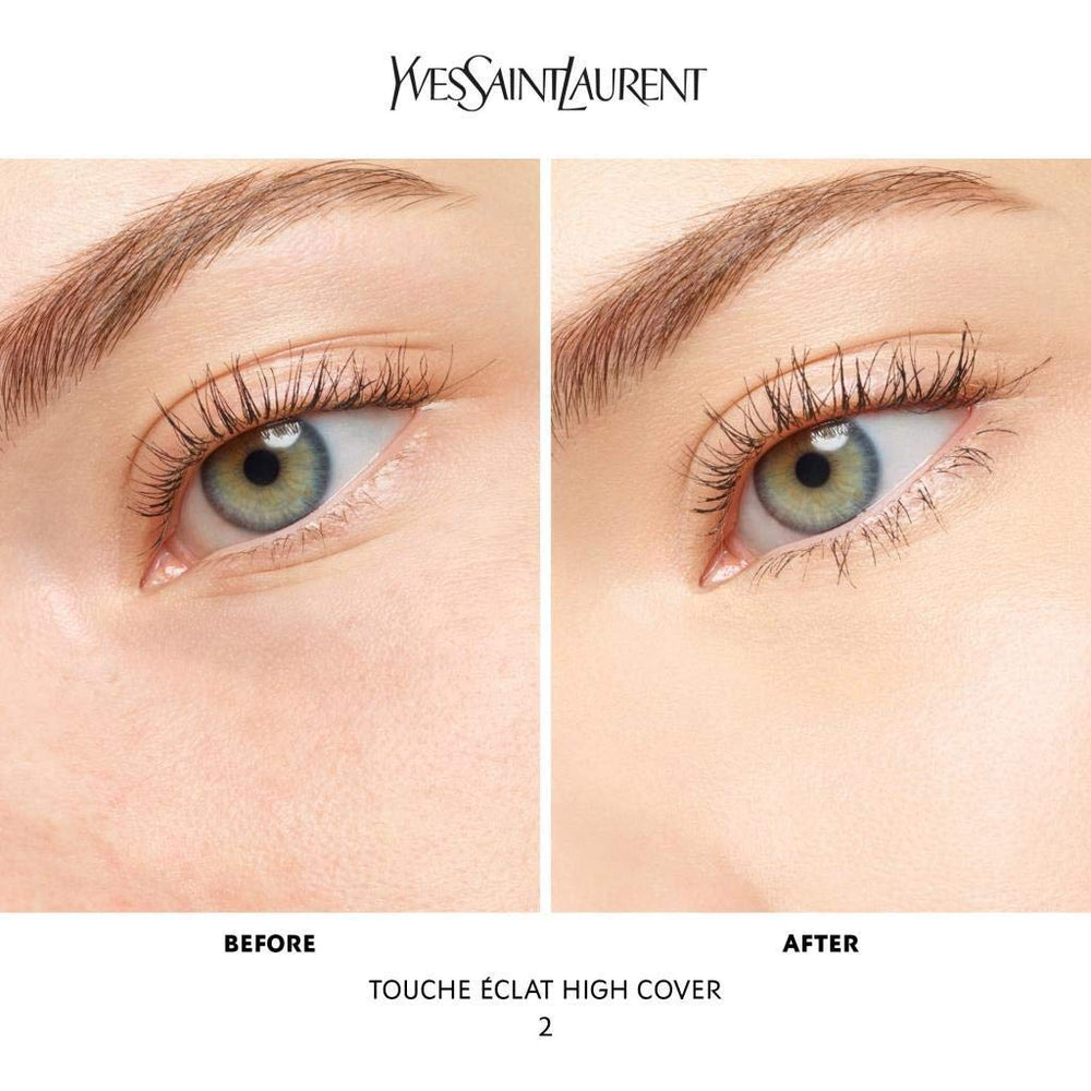 Applying YSL concealer for seamless, full-coverage concealment.