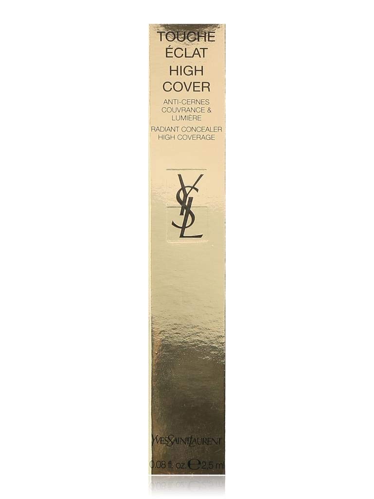 YSL Touch Eclat High Cover 2 Ivory concealer bottle with radiant finish.