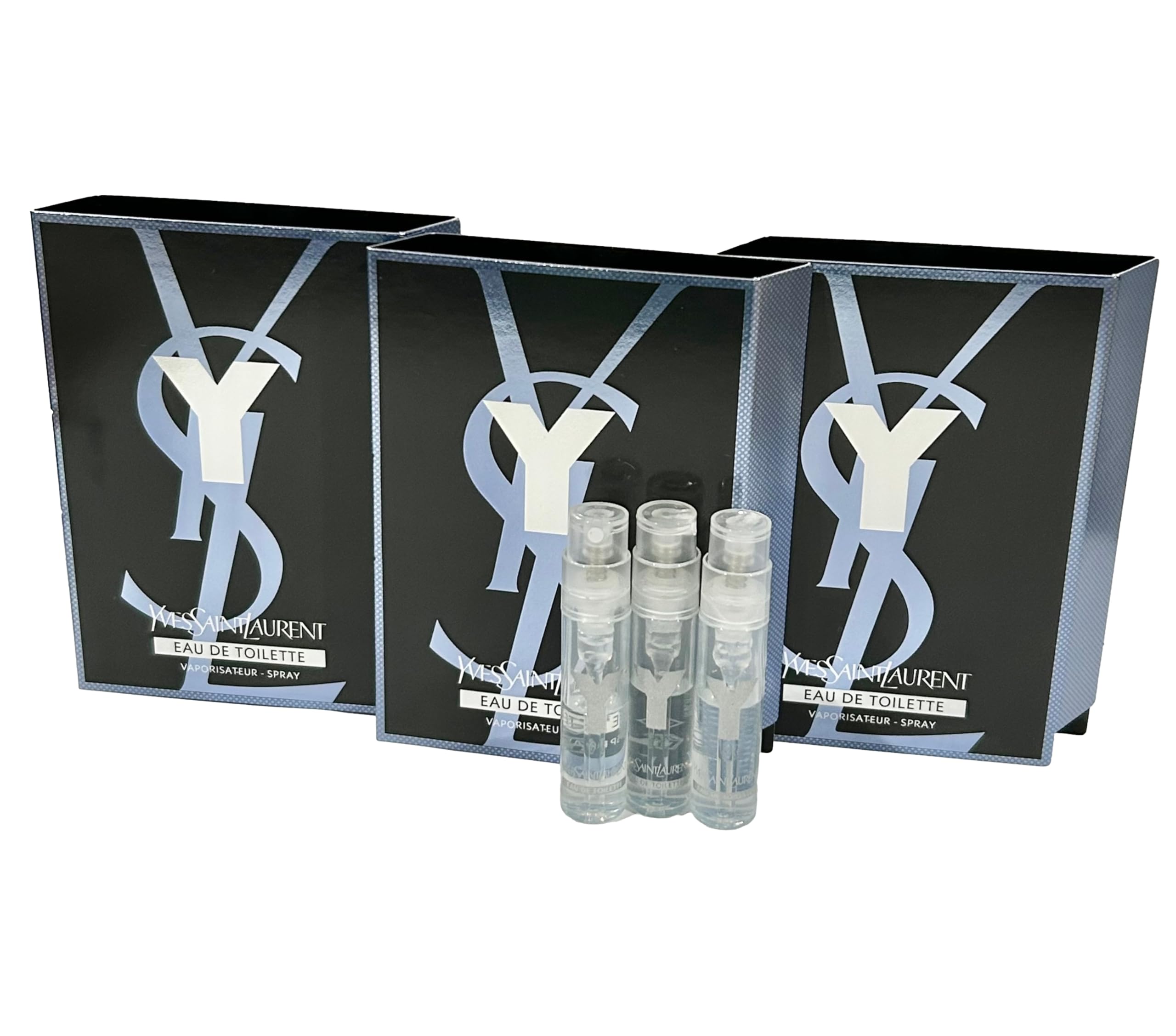 Yves Saint Laurent Y Men sample vial close-up for on-the-go testing.