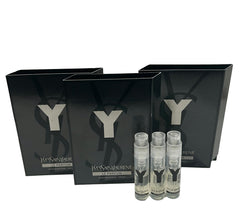 YSL Y Men LE PARFUM set of 3 partially filled sample vials for trial use