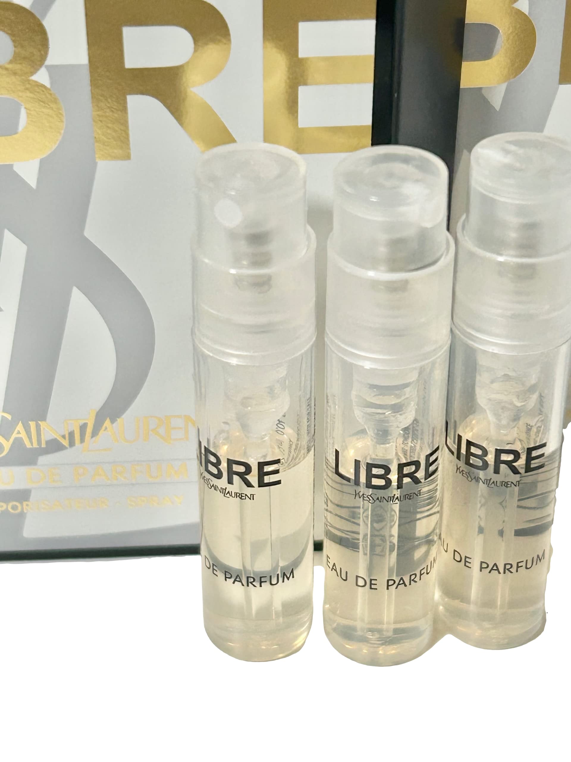 YSL Libre sample set box displayed as an easy starter kit to explore the scent.