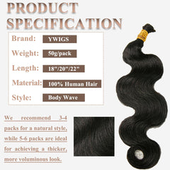 YWIGS bulk hair for braiding offers premium virgin texture for durable, reusable styling.