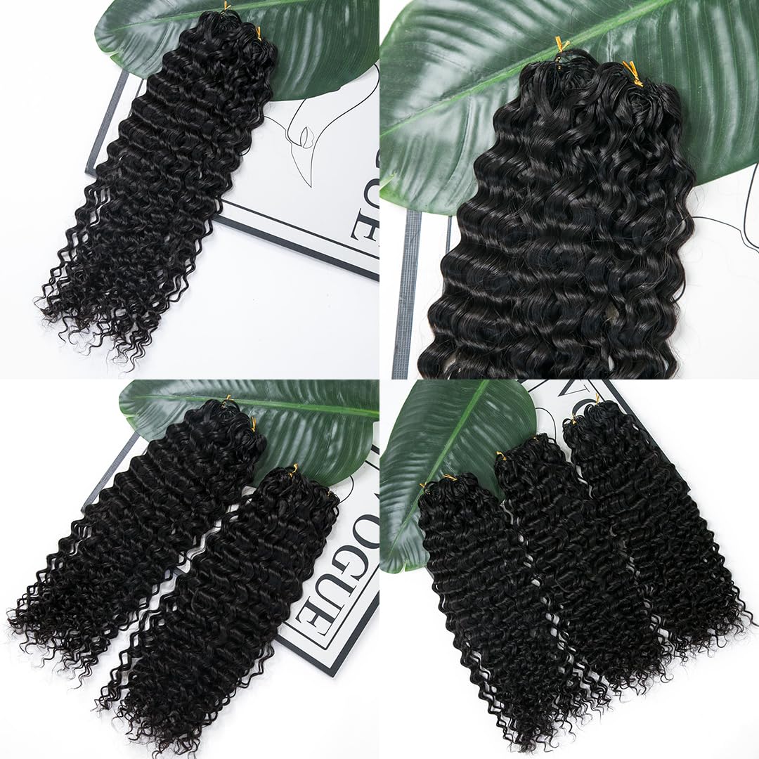 YWIGS heat-friendly crochet hair for gentle restyling
