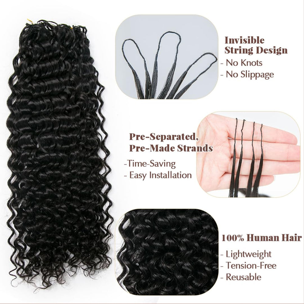 YWIGS water wave crochet hair bundle suitable for updos and ponytails