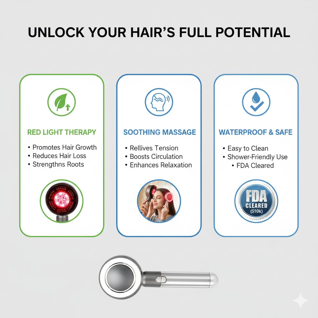 YXYOUNG rechargeable battery scalp massager for on-the-go use.
