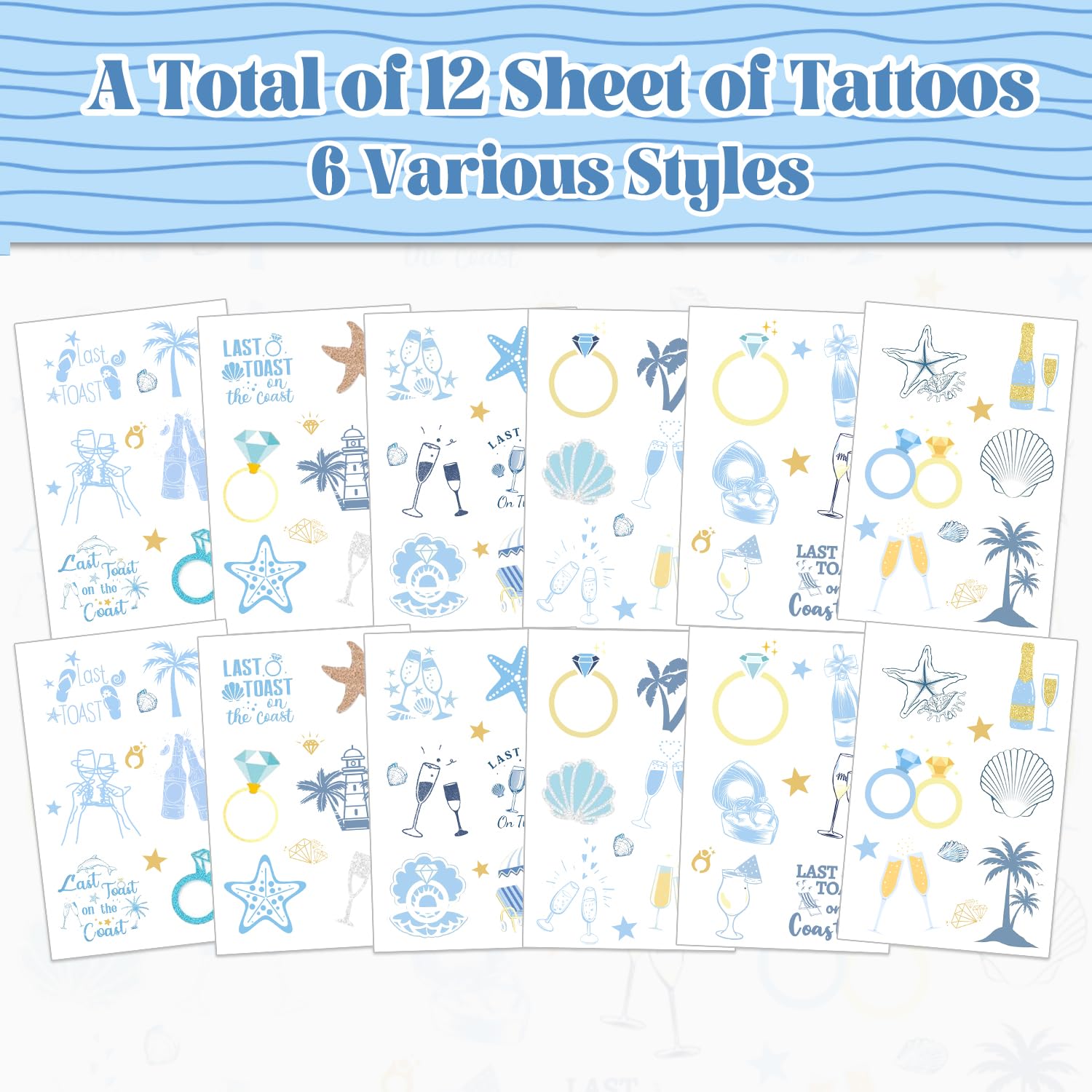 YYMYMGJ wine cup tattoo sheet adds nautical flair to outfits
