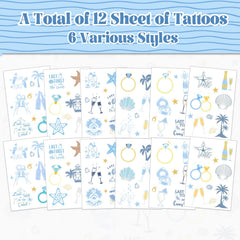 YYMYMGJ wine cup tattoo sheet adds nautical flair to outfits
