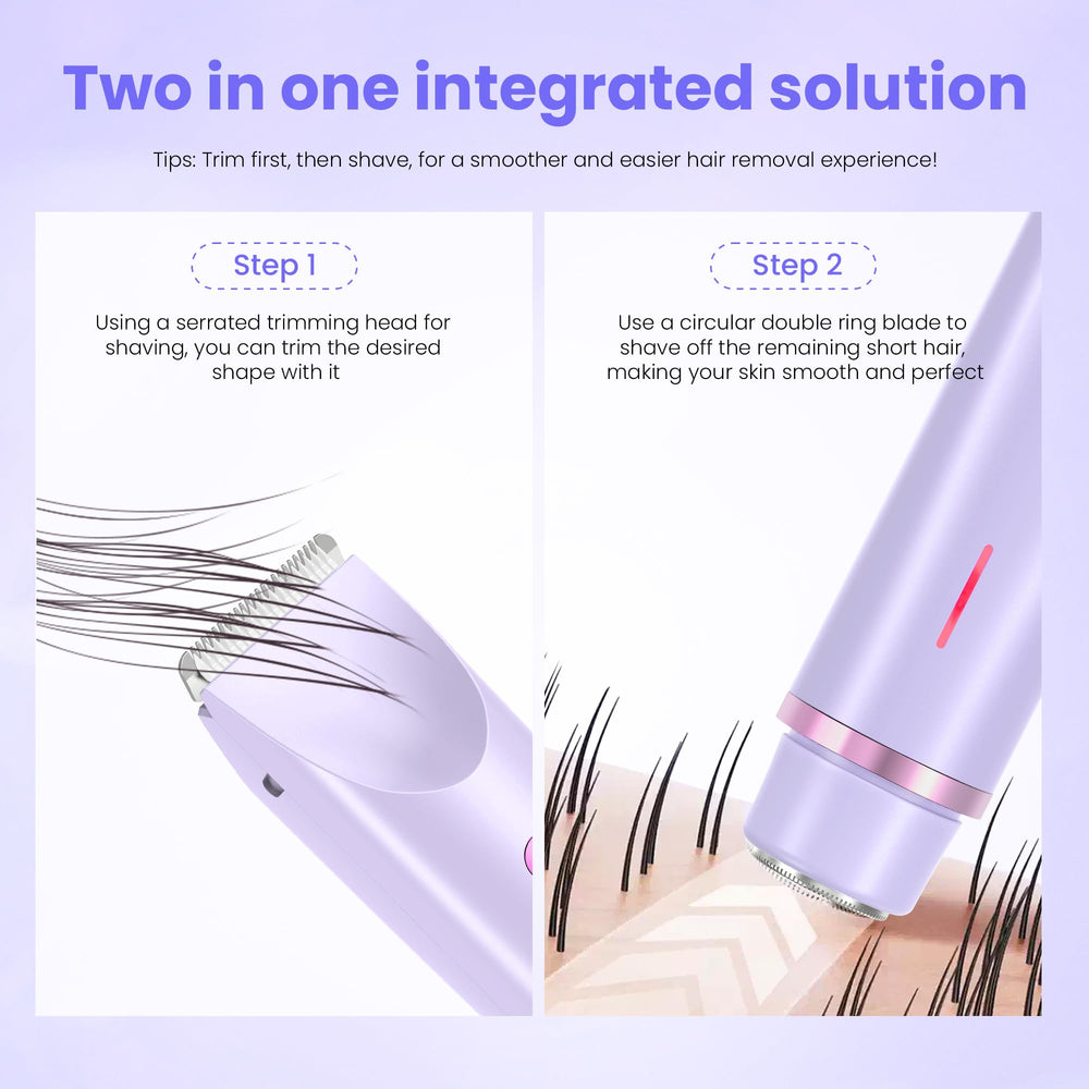 YZDJQX bikini trimmer 3D floating razor for precise facial grooming