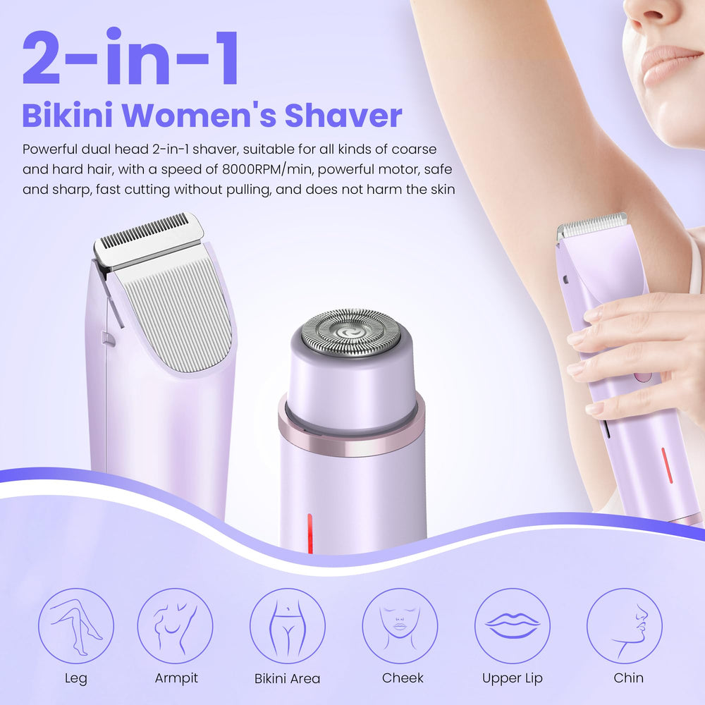 YZDJQX bikini trimmer IPX7 waterproof for wet or dry use