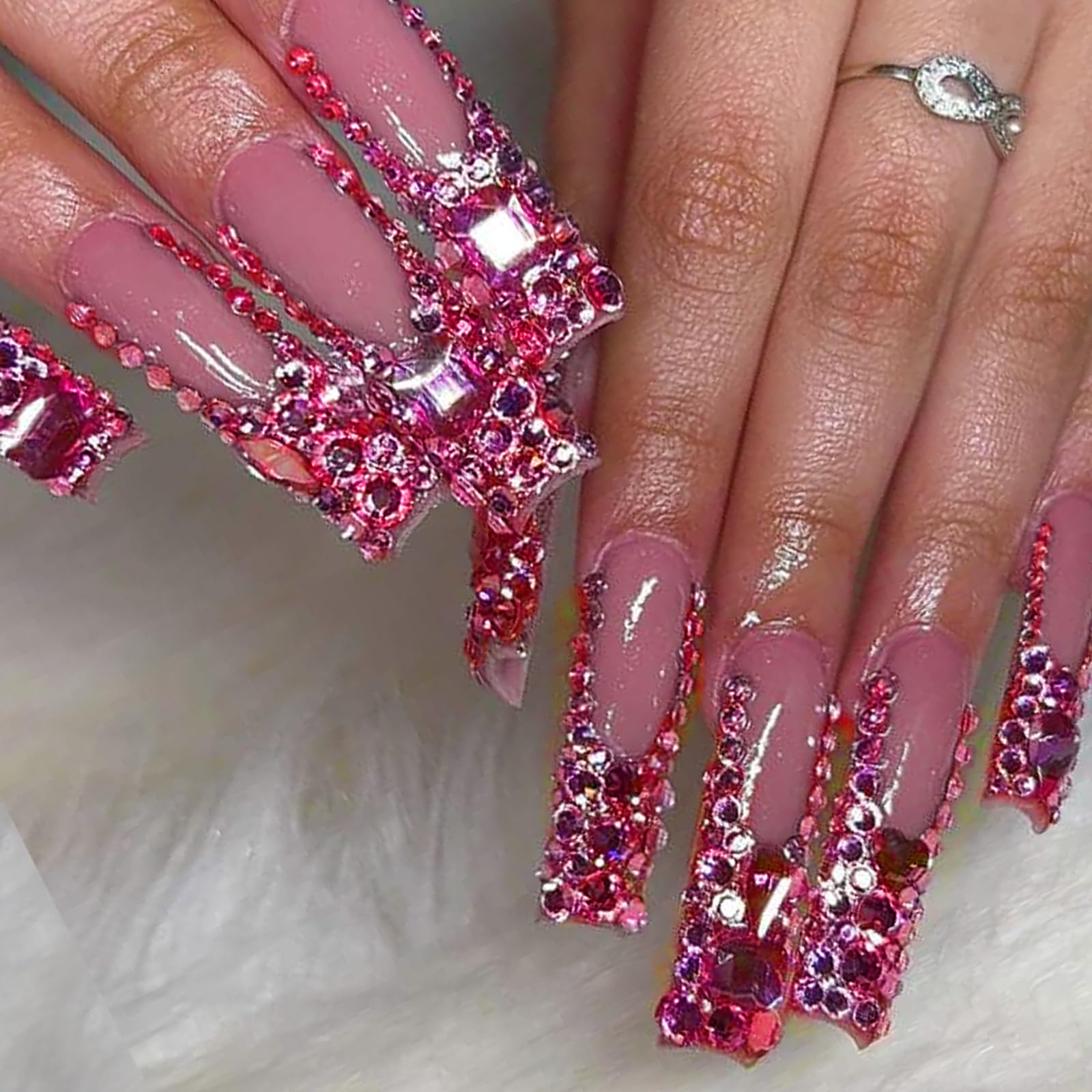 Yzzseven 2100 flat rhinestones mix for wide crafting possibilities.