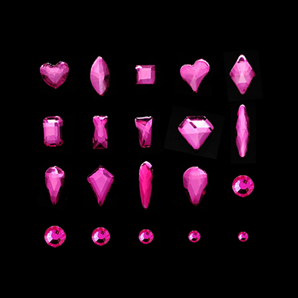 Yzzseven K9 glass crystals with durable sparkle for nails.