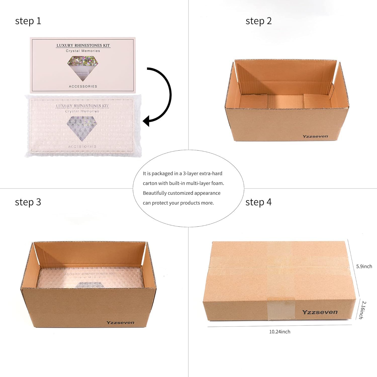 Yzzseven wide applications from nails to makeup and accessories.